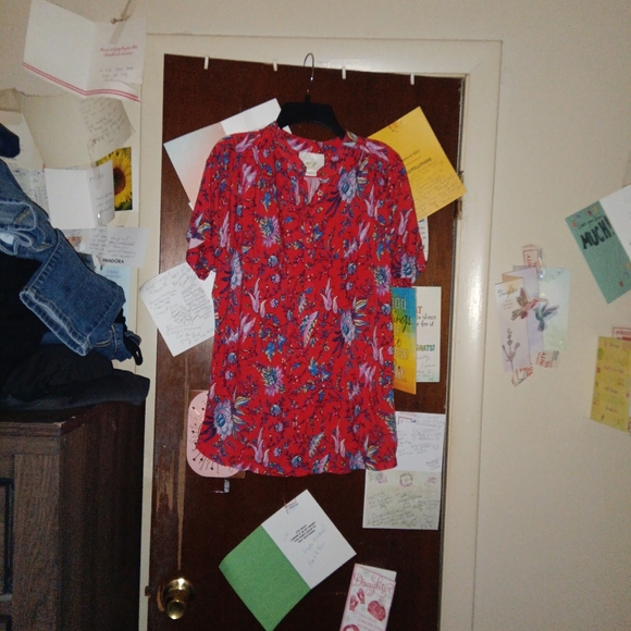 MAEVE by Anthropologie floral Henley - Picture 3 of 7